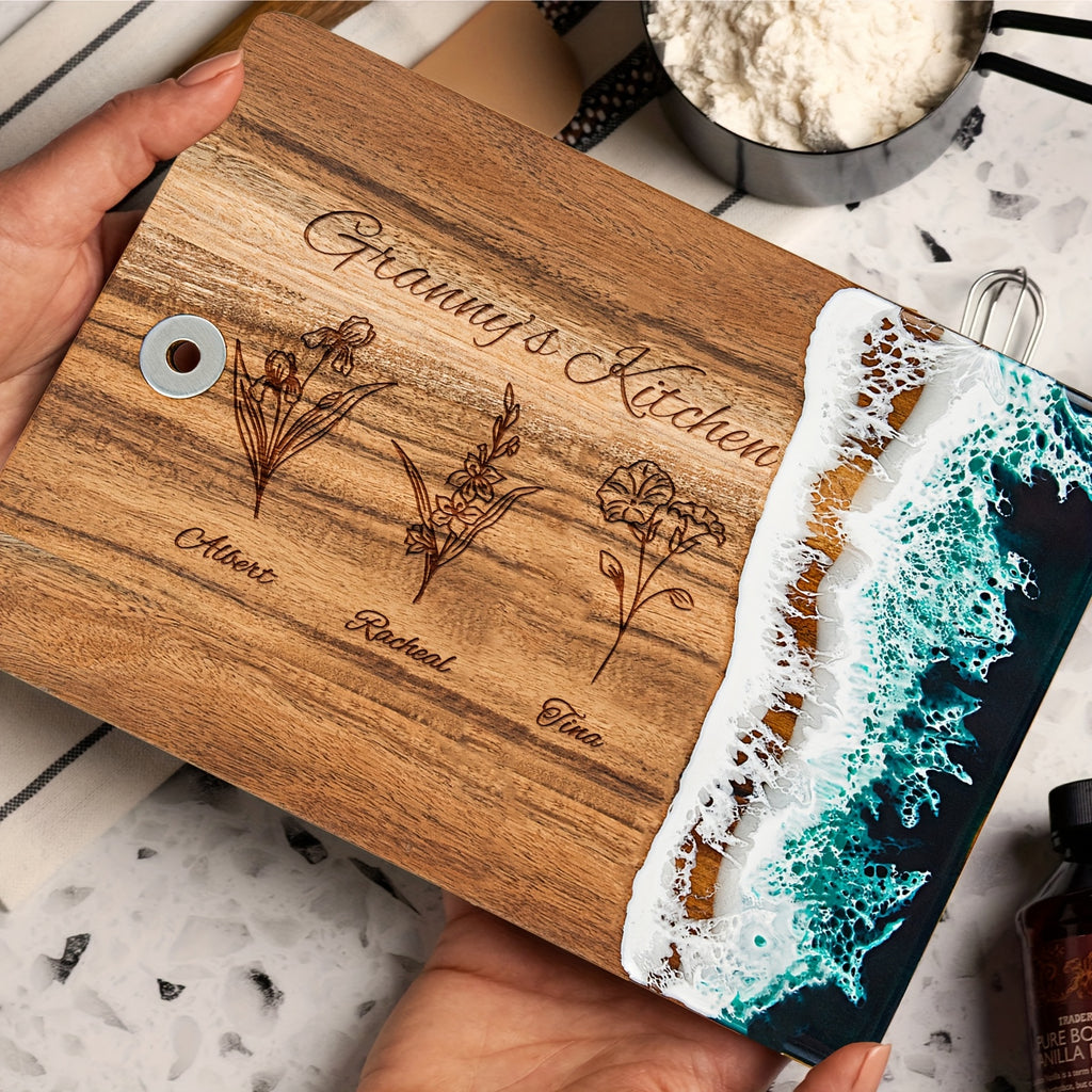 Planche à découper en bois pour apéro et fromage