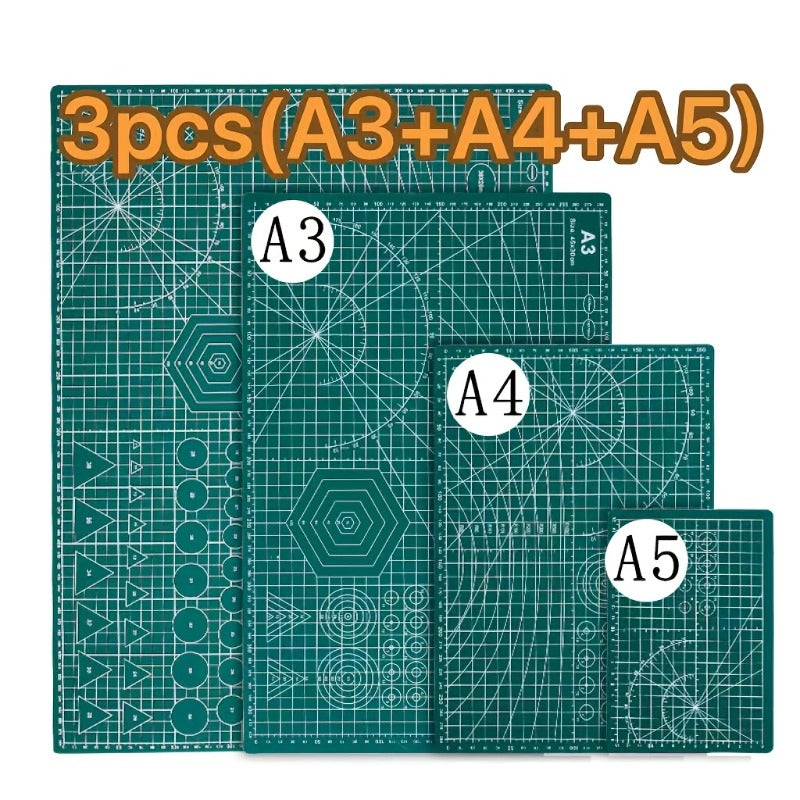 Planche à découper en plastique antidérapante — lot de 3