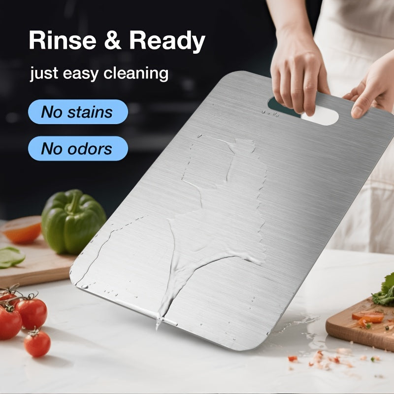 Planche à découper en inox pour professionnelle — lot de 3