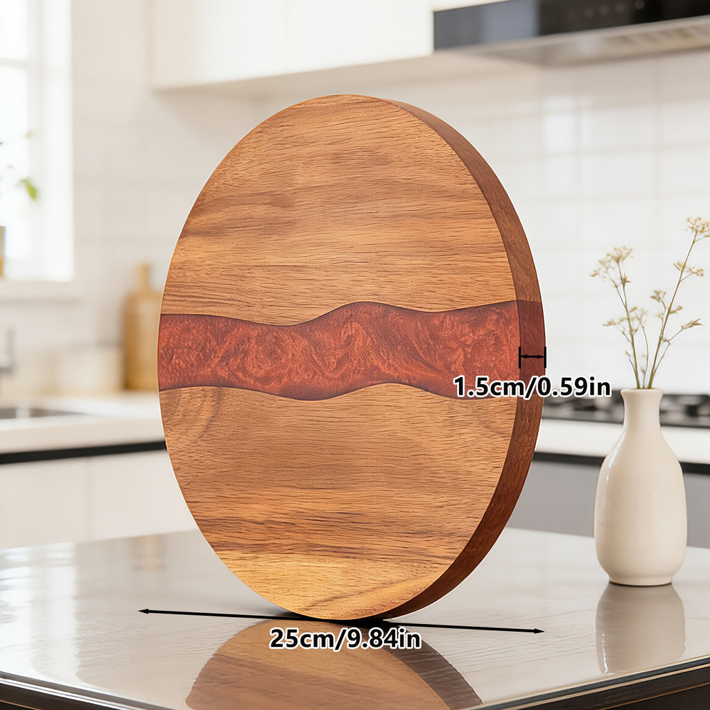Planche à découper ronde en acacia