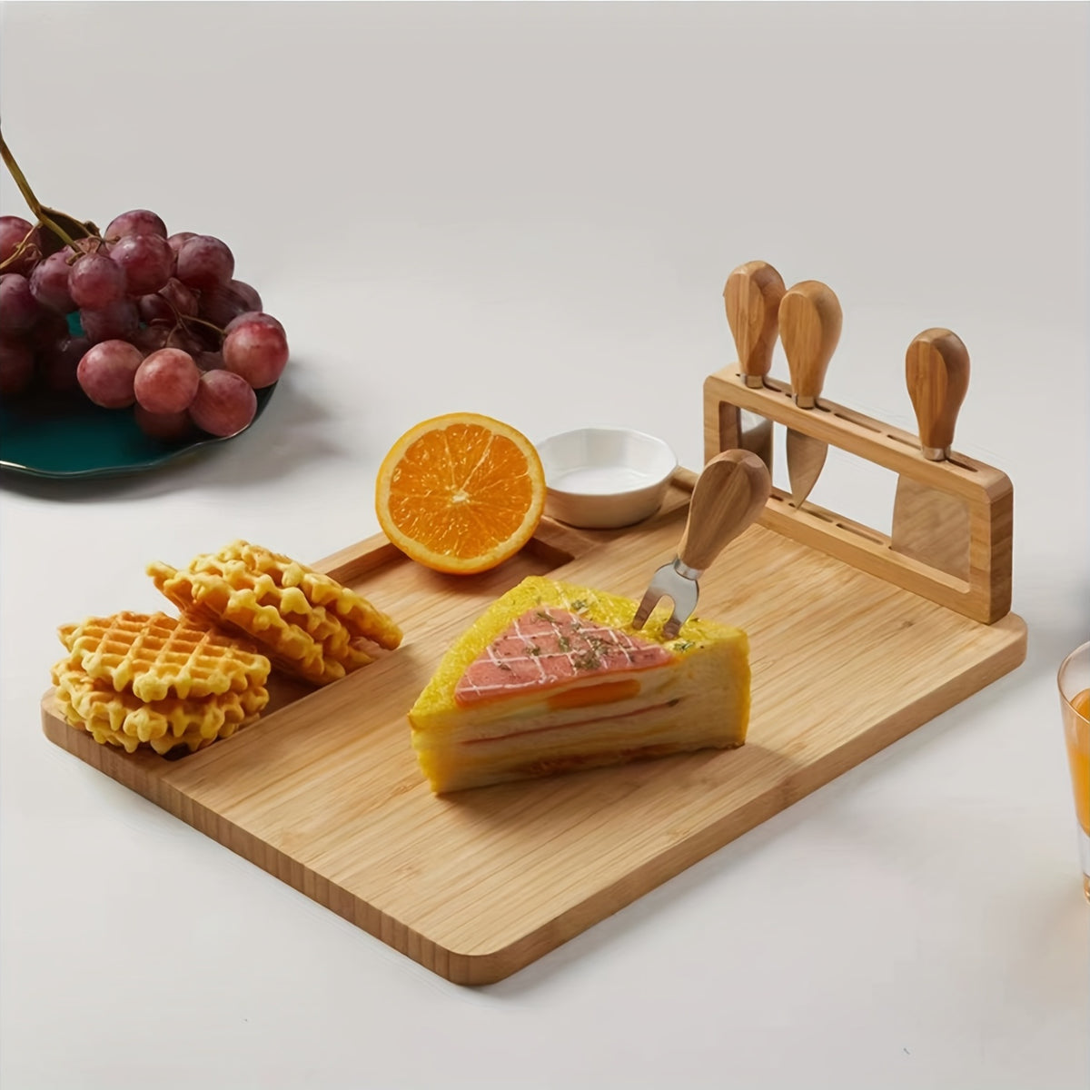 Plateau à fromage en bambou cadeau