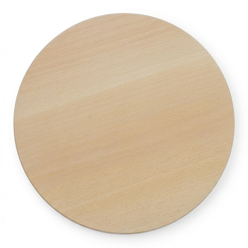 Planche à découper ronde en hêtre — 30 cm de diamètre