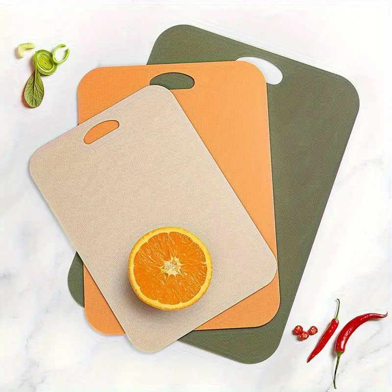 Planche à découper en plastique réversible pour viande et poisson