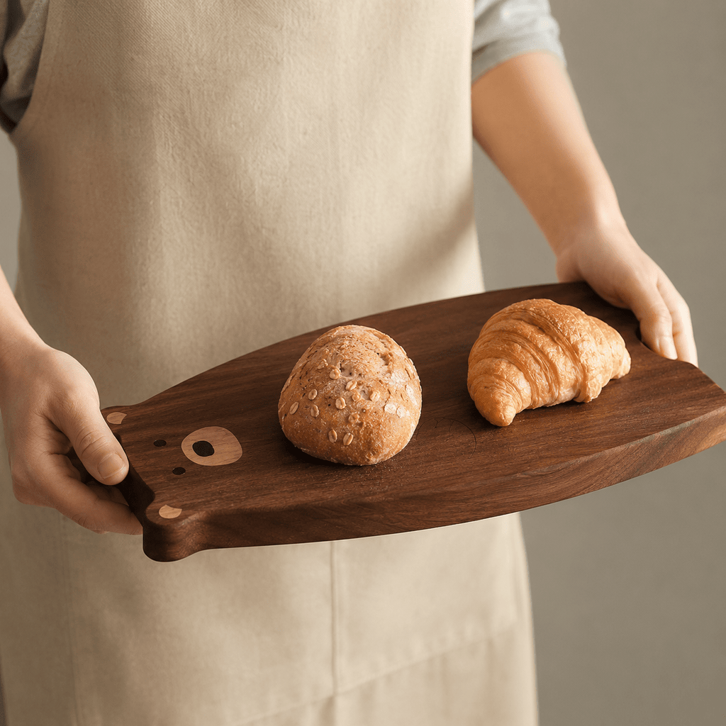 Planche à découper en bois pour service et plateau
