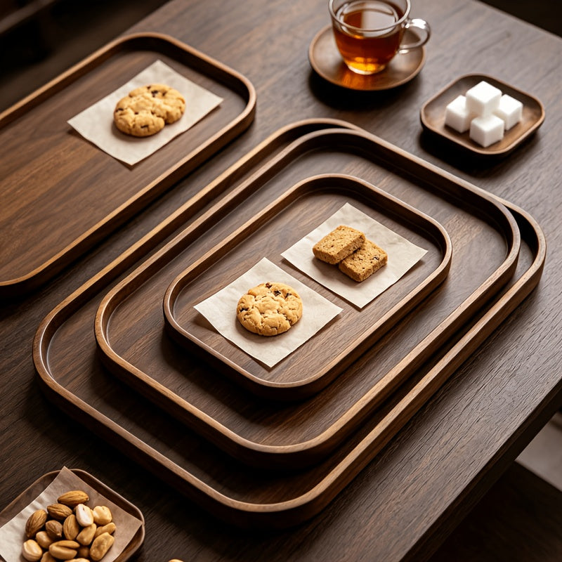 Plateau de service en bambou — 45,6 x 33 cm