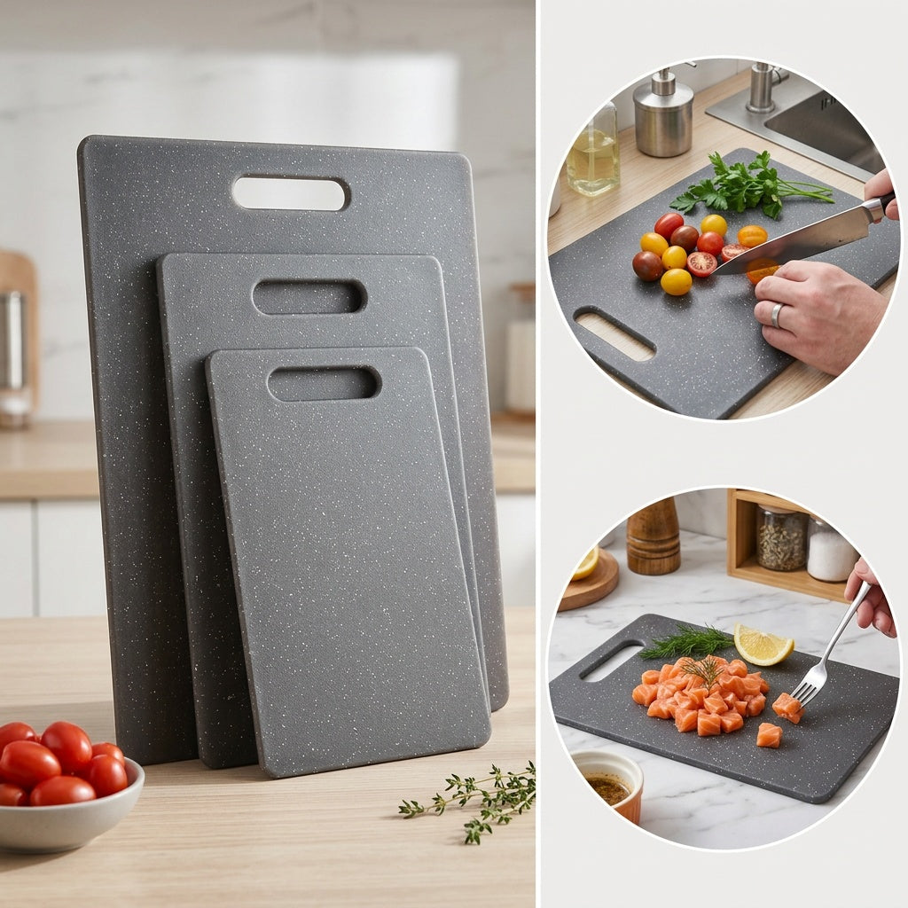 Planche à découper en plastique réversible pour viande et poisson — modèle 2