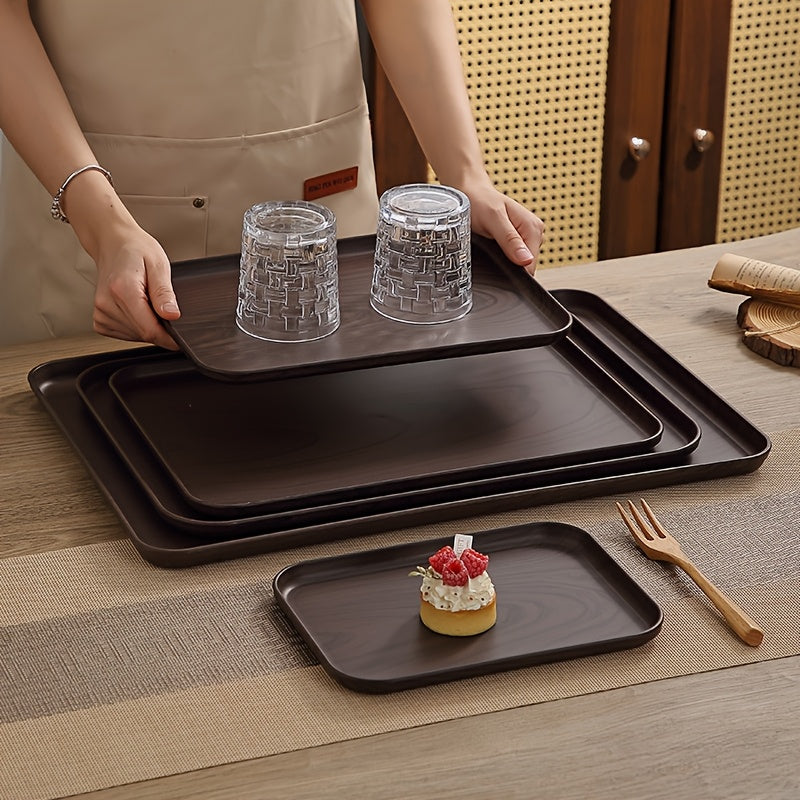 Plateau de service en plastique — lot de 5