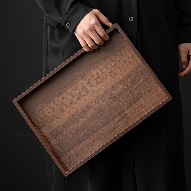 Plateau décoratif en bambou — 38 x 26 cm