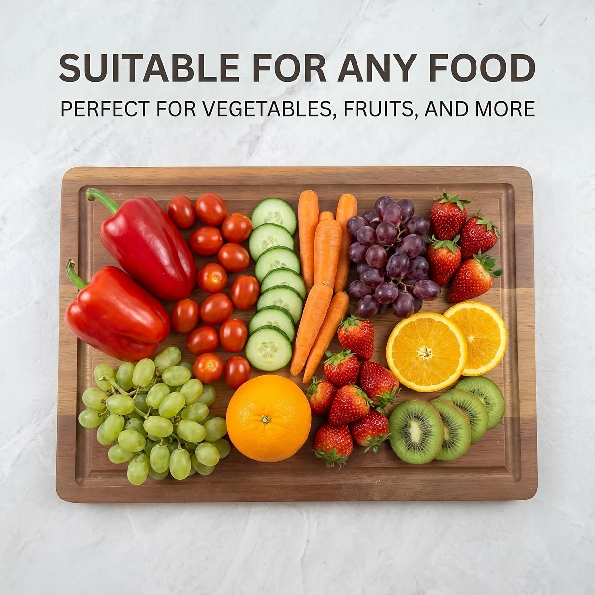 Planche à découper en acacia à poignée — lot de 2 — modèle 2