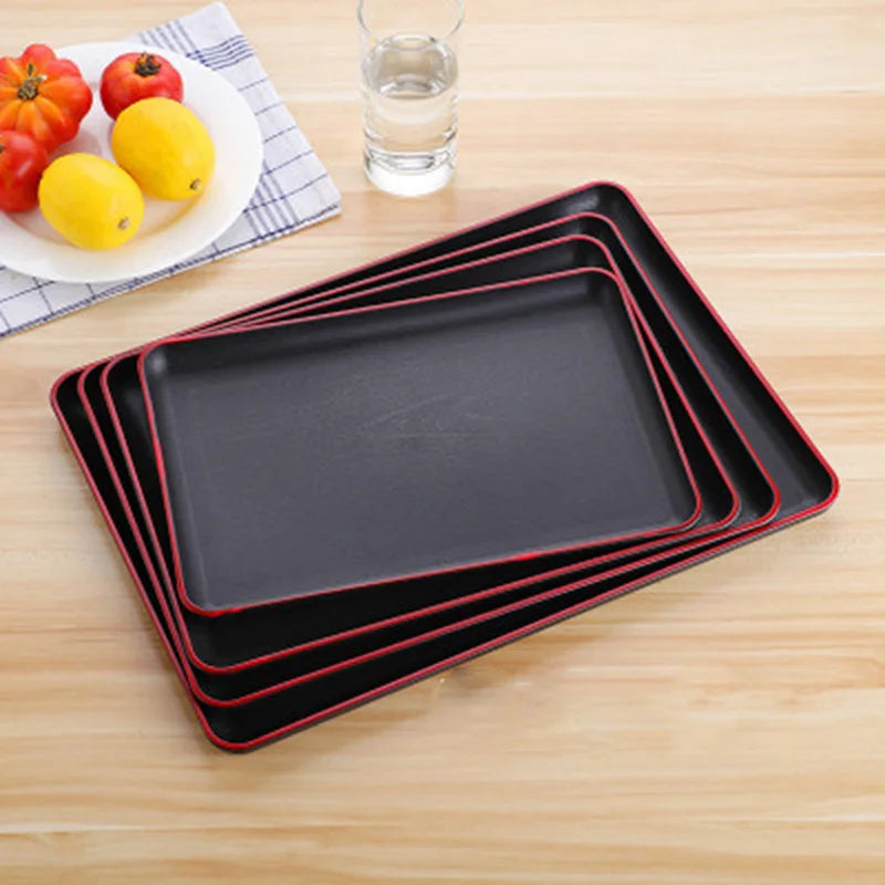Plateau de service en bois antidérapante — 43 x 29,5 cm