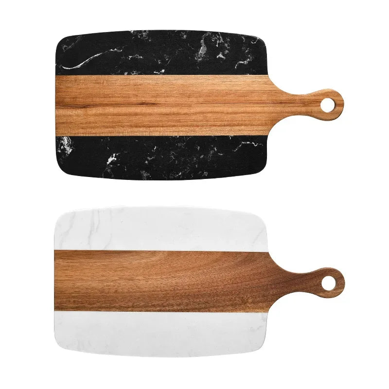 Planche à découper en bois noire