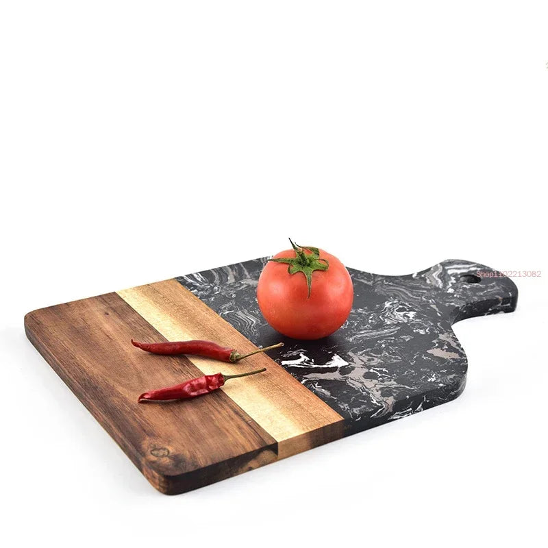 Planche à découper en bambou à poignée — 32,9 x 21,7 cm