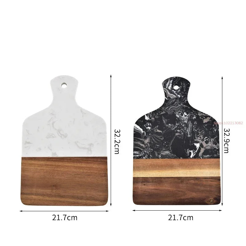 Planche à découper en bambou à poignée — 32,9 x 21,7 cm