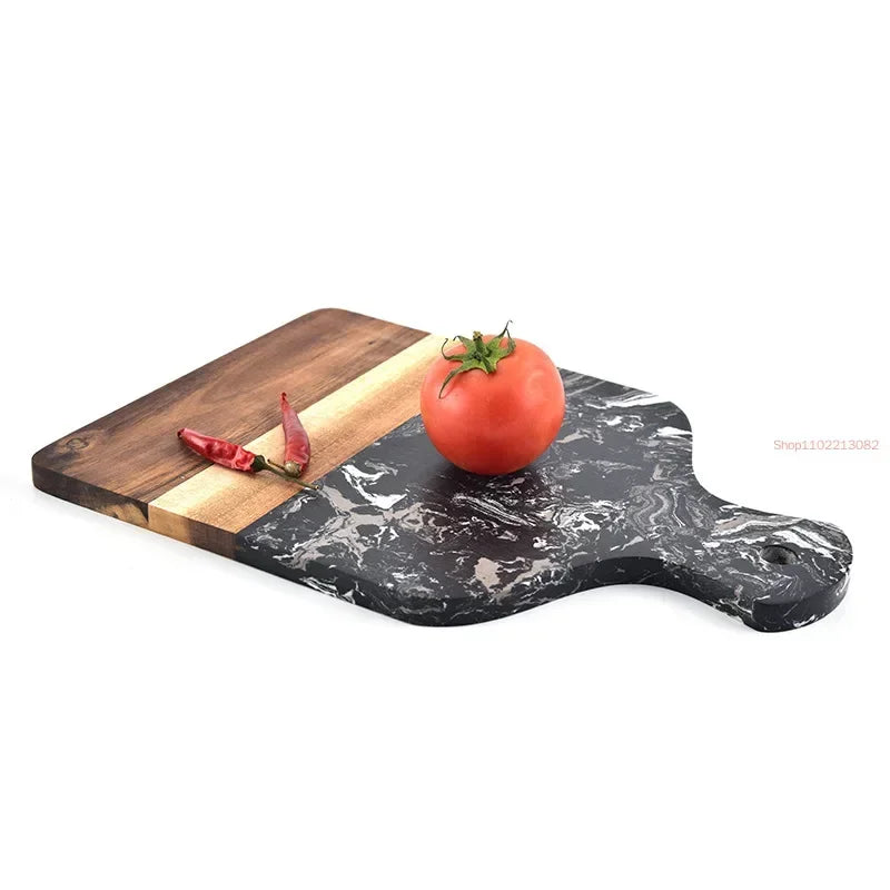 Planche à découper en bambou à poignée — 32,9 x 21,7 cm