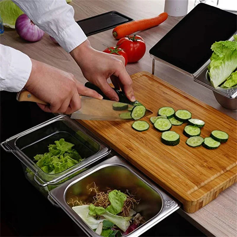 Planche à découper en bambou pour service et plateau
