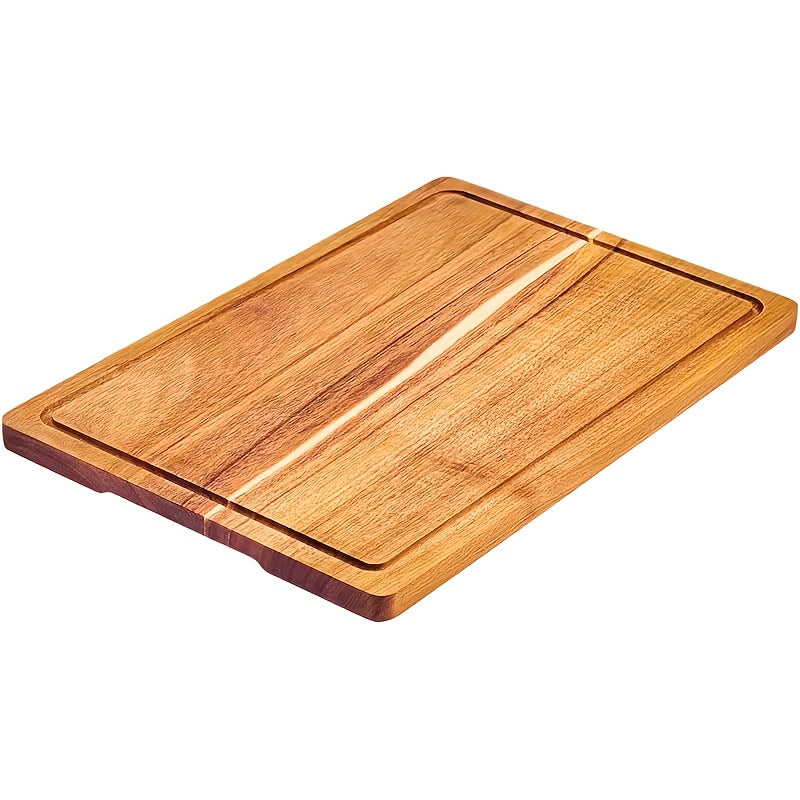 Planche à découper en acacia à rainure à jus