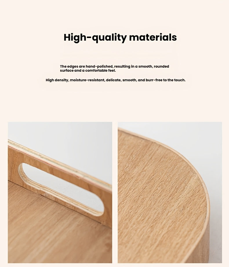 Plateau décoratif en bois avec support