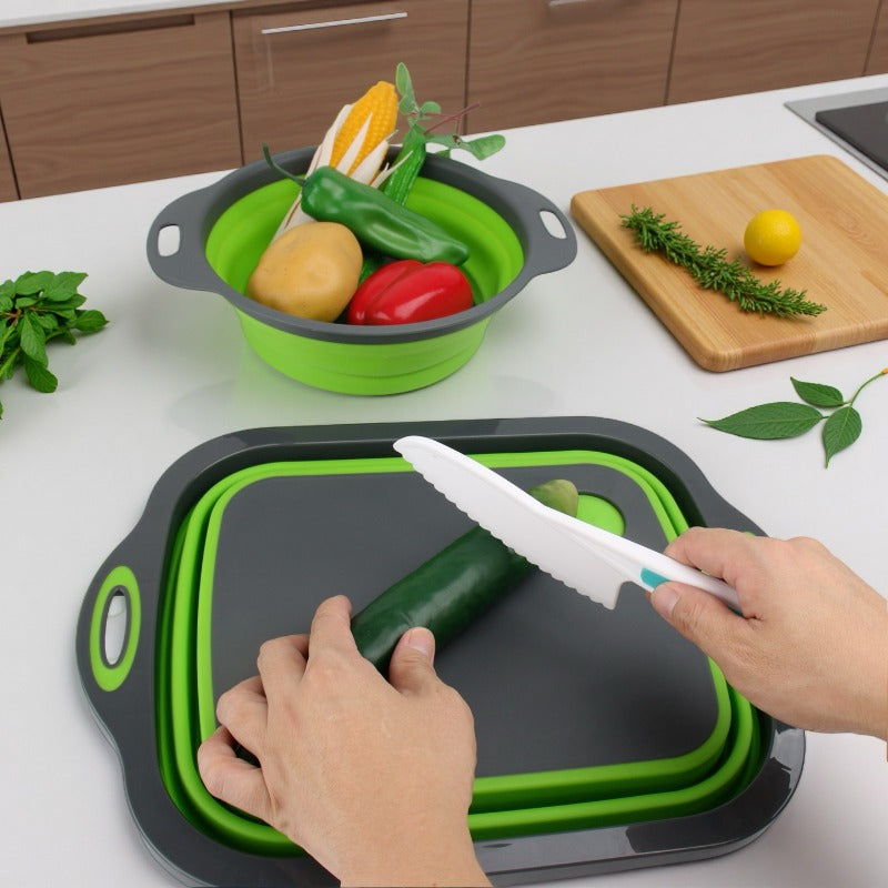 Planche à découper en plastique pour service et plateau — lot de 2