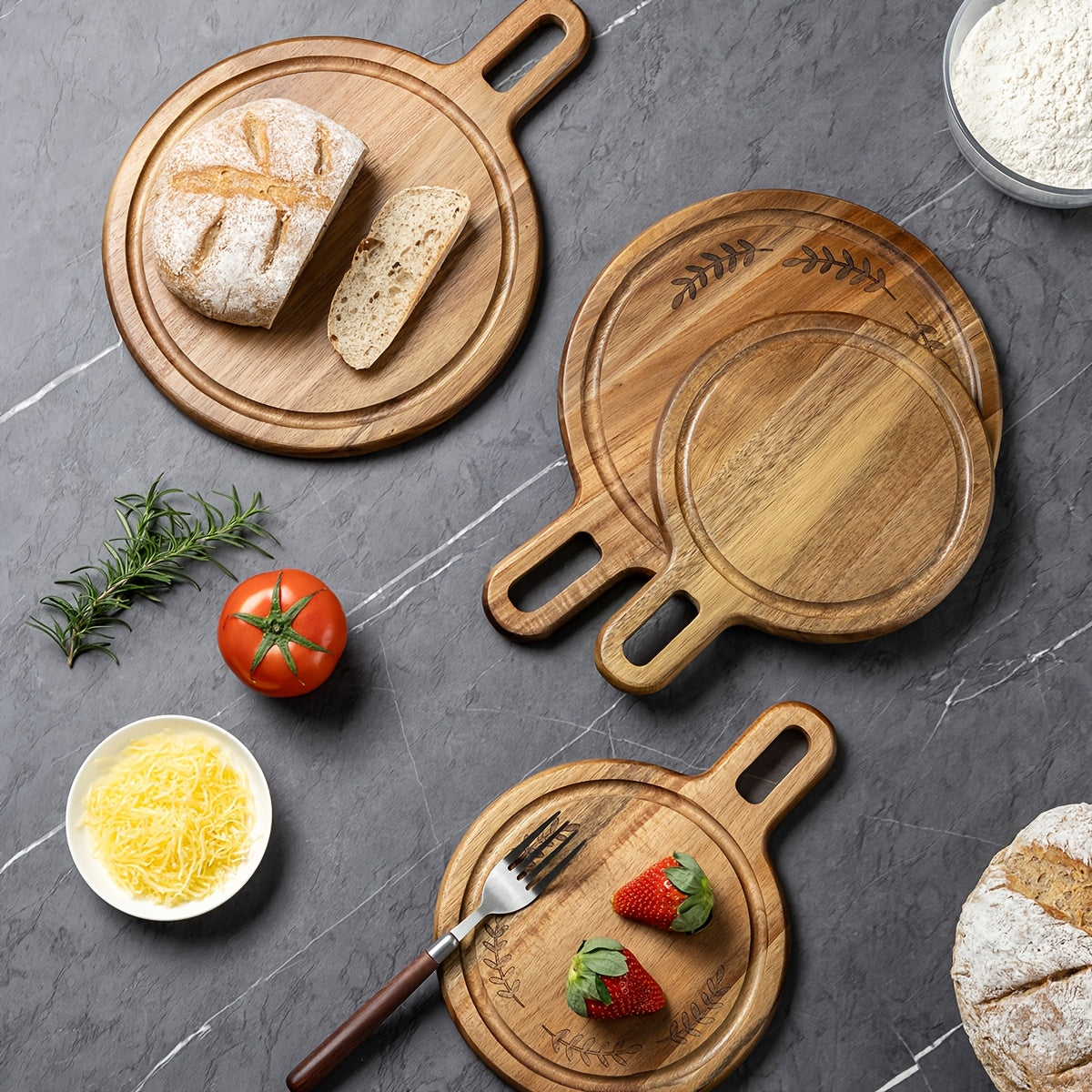 Planche à découper ronde en bois