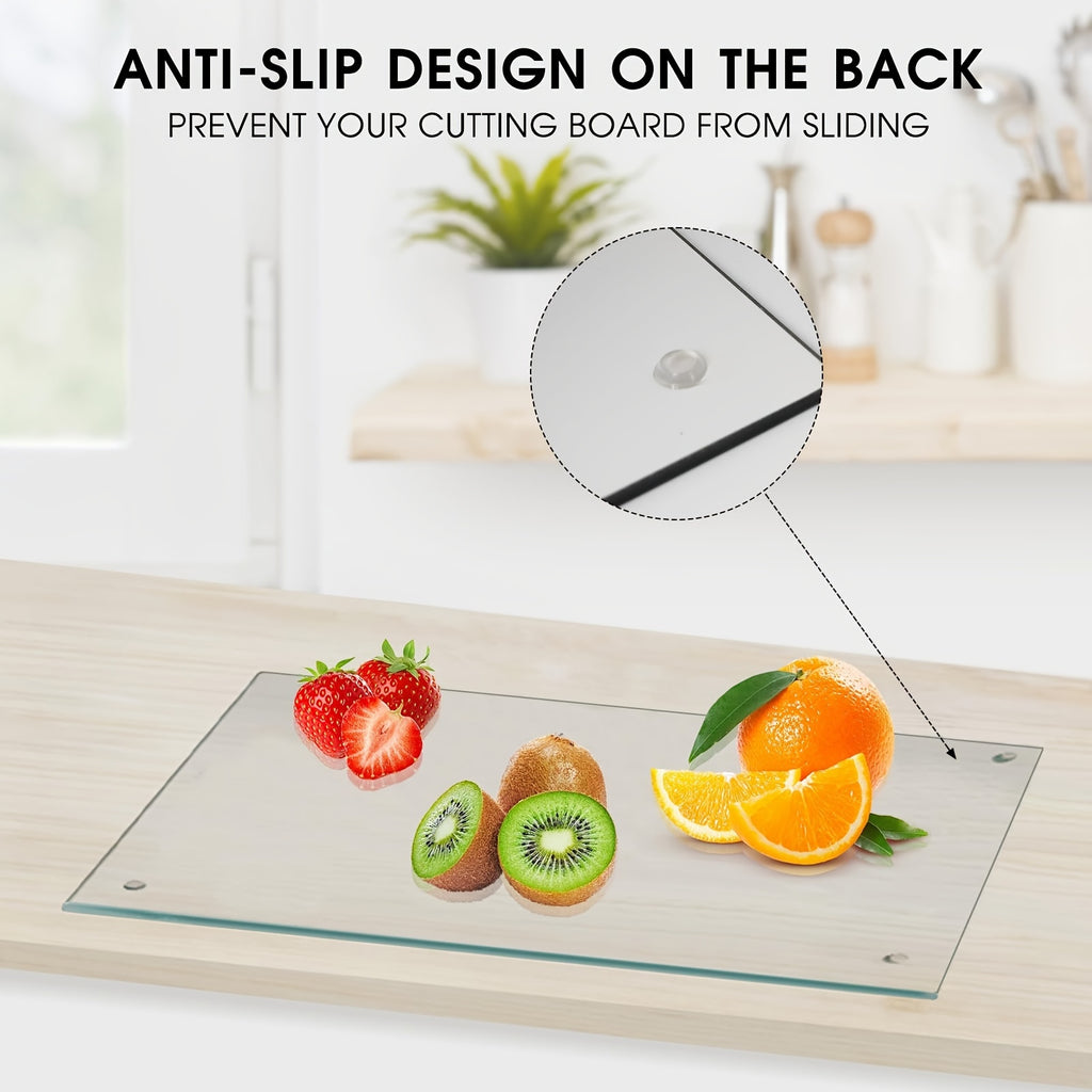 Planche à découper en verre — lot de 2, 30 x 20 cm