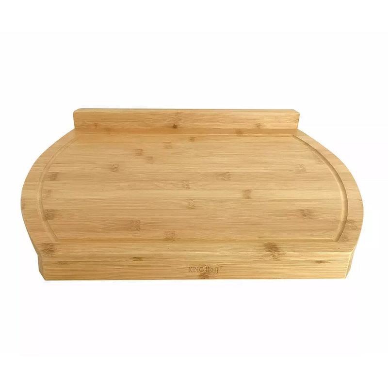 Grande planche à découper en bambou à rebord — 58 x 38 cm