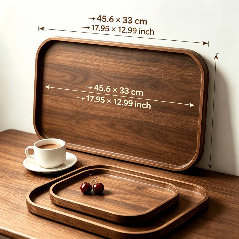 Plateau de service en bambou — 45,6 x 33 cm