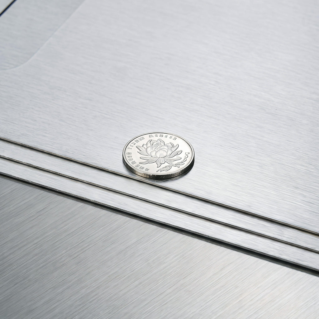 Petite planche à découper en inox réversible — lot de 3, 24 cm de diamètre