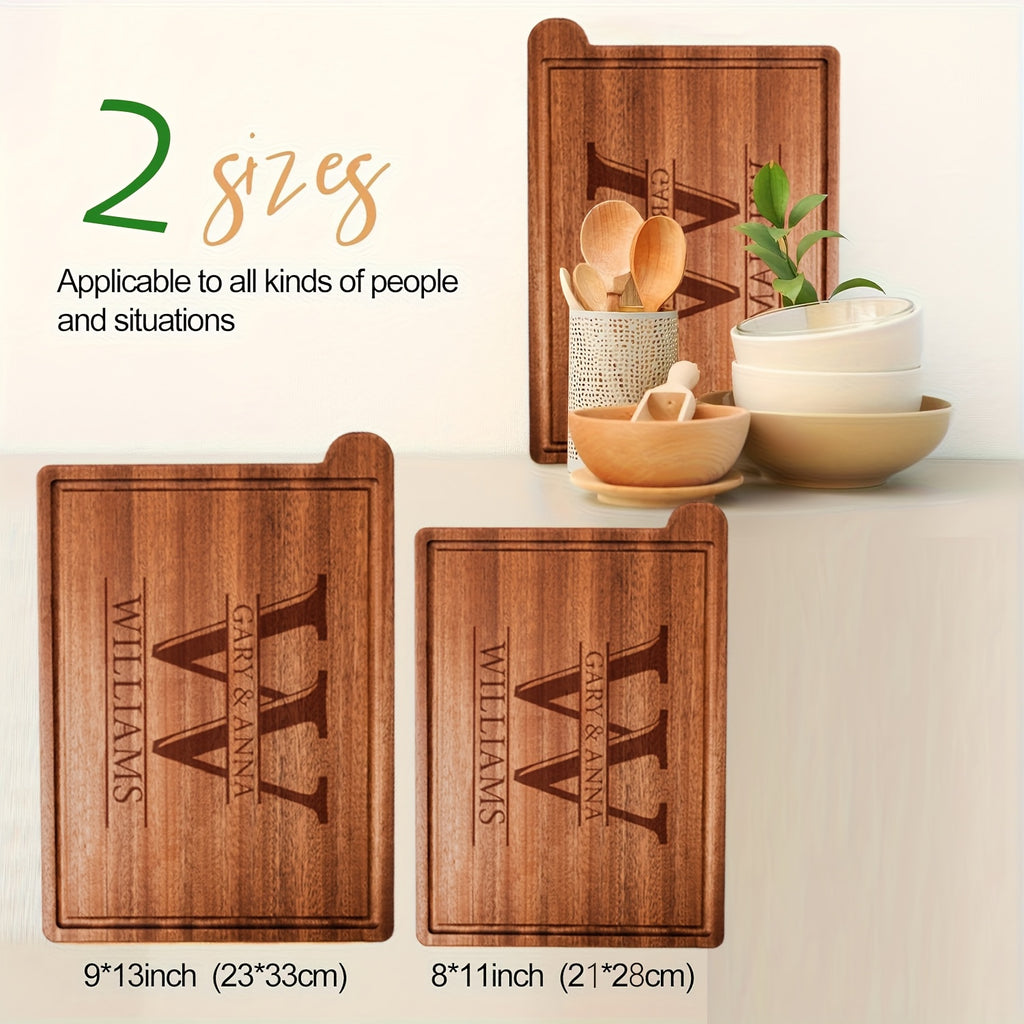 Planche à découper en bois pour viande et poisson