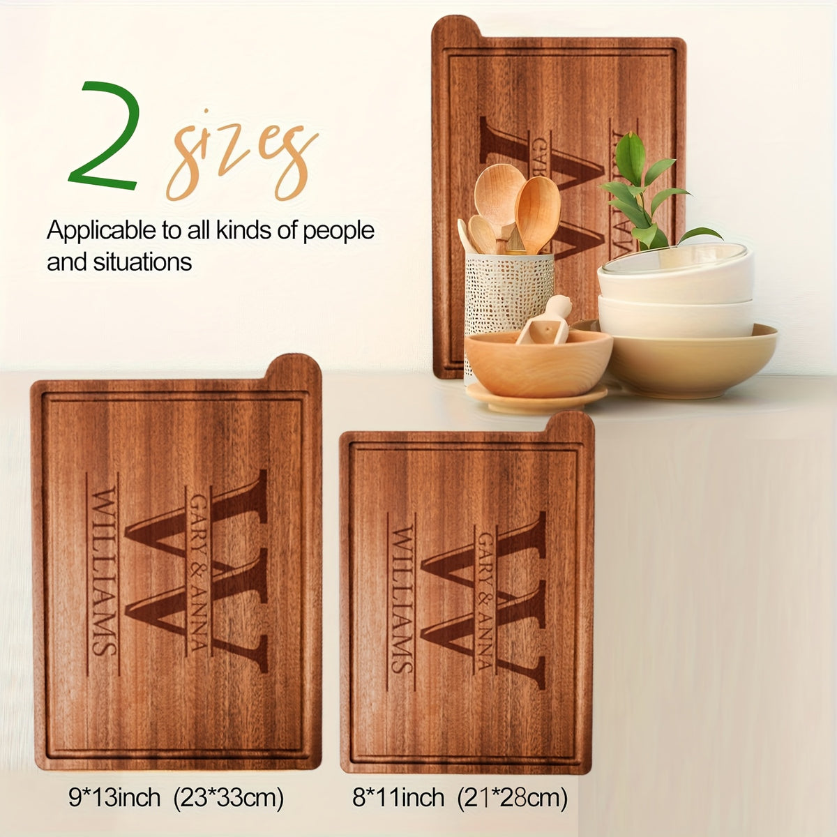 Planche à découper en bois pour viande et poisson