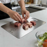 Planche à découper en titane avec support — lot de 4, 34 x 23 cm