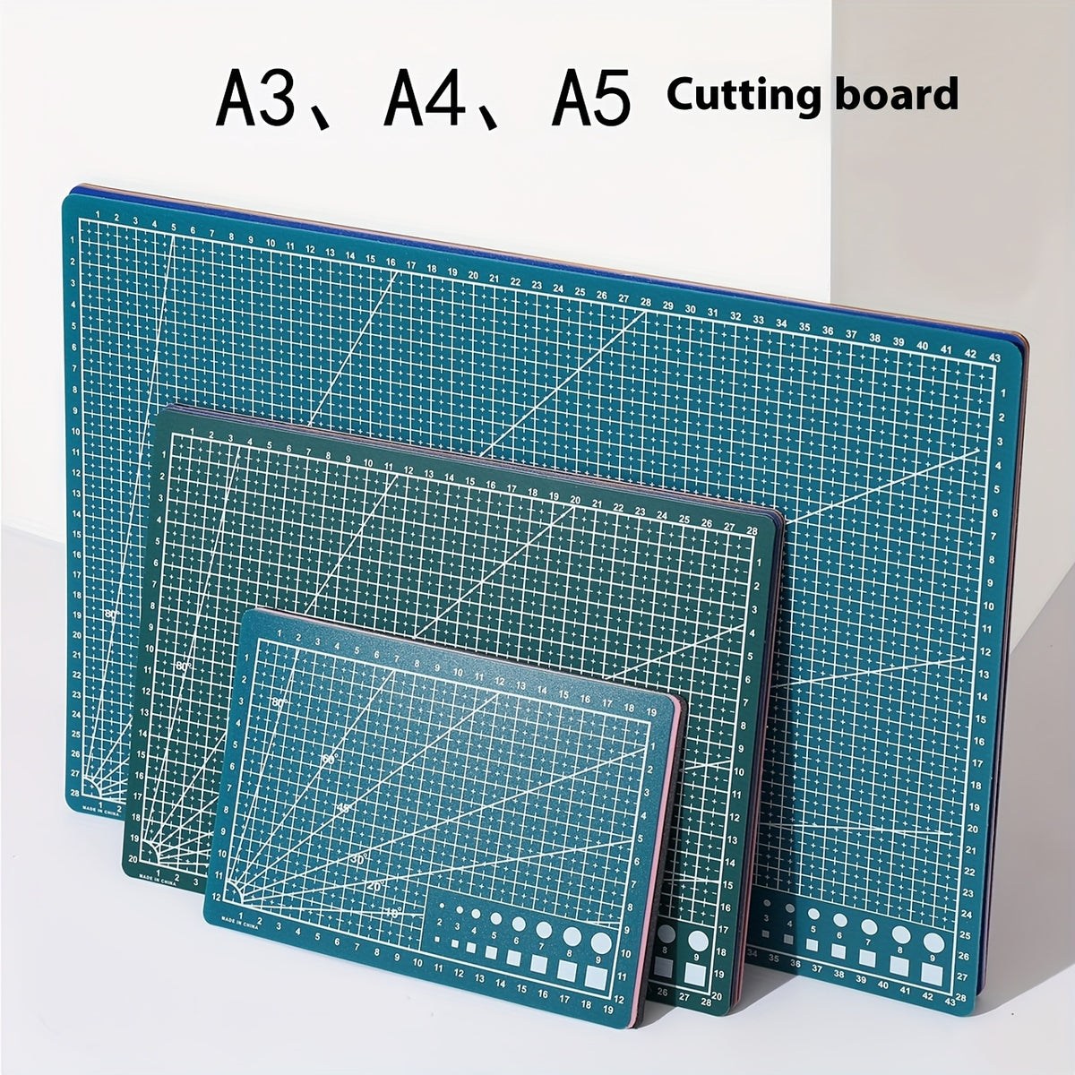 Planche à découper en plastique antidérapante — lot de 3