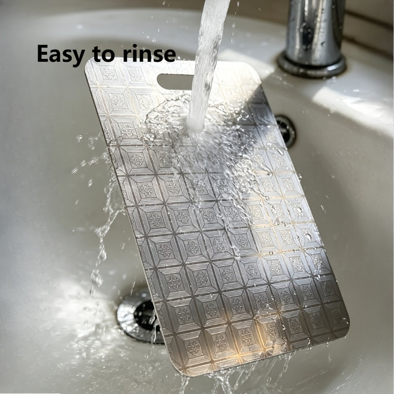 Planche à découper en inox réversible pour professionnelle — lot de 2 — modèle 1