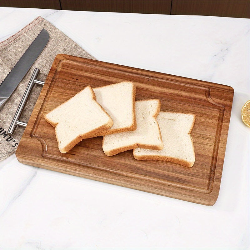 Planche à découper en acacia à poignée pour service et plateau
