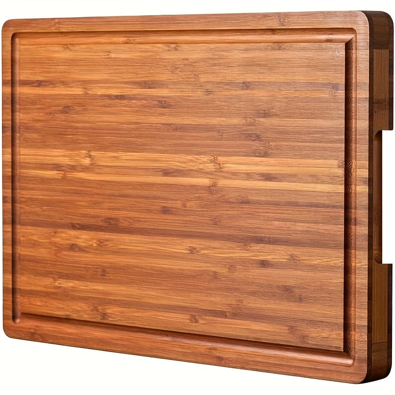 Planche à découper en bambou à rainure à jus — 43,2 x 31,8 cm