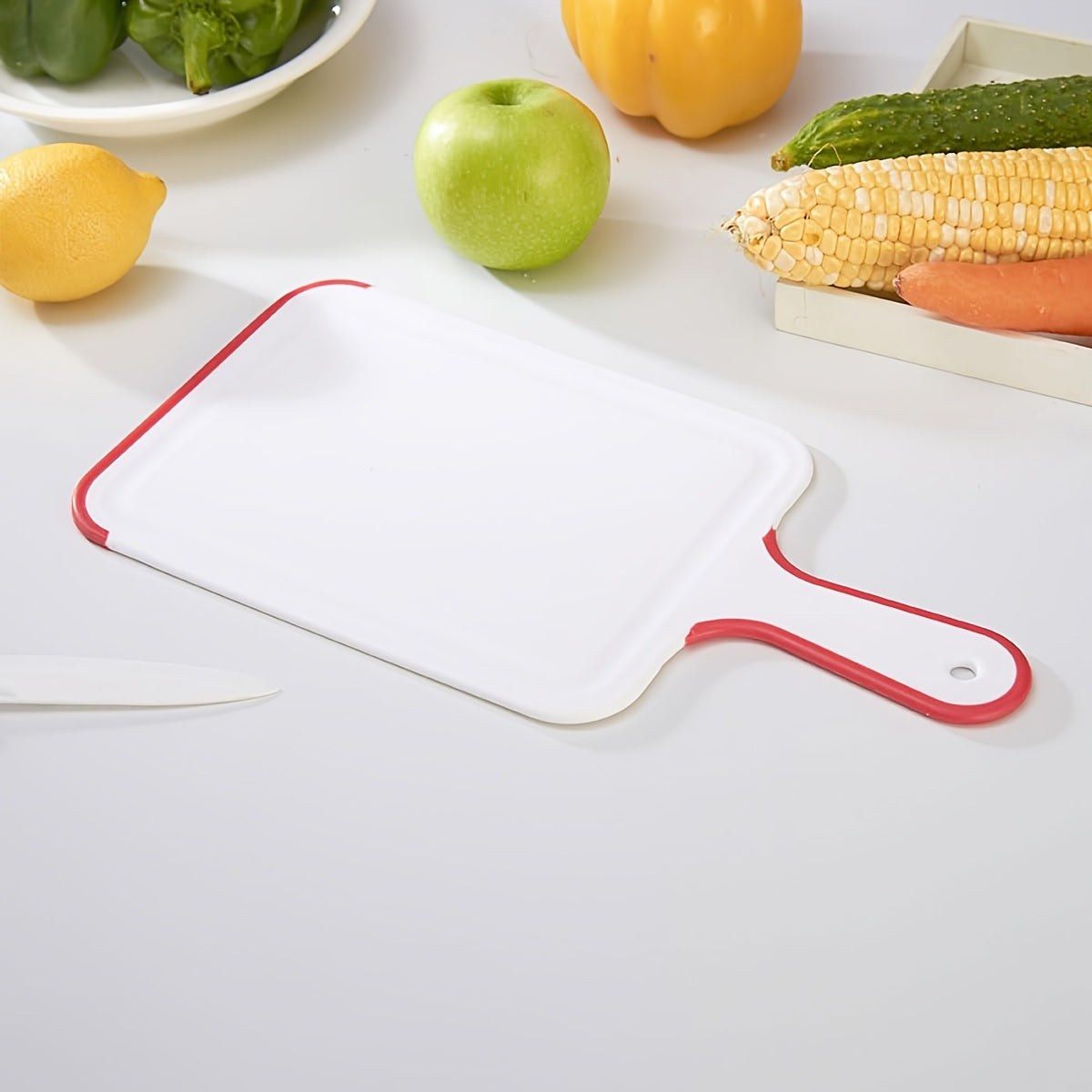 Planche à découper en plastique à poignée antidérapante pour viande et poisson