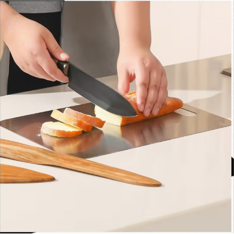 Planche à découper en titane avec support — lot de 3 — modèle 1