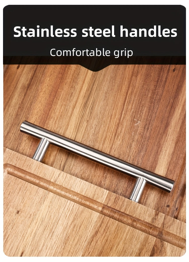 Planche à découper en acacia à poignée pour service et plateau