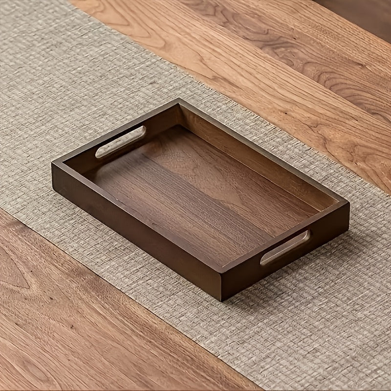 Plateau décoratif en bambou — 38 x 26 cm