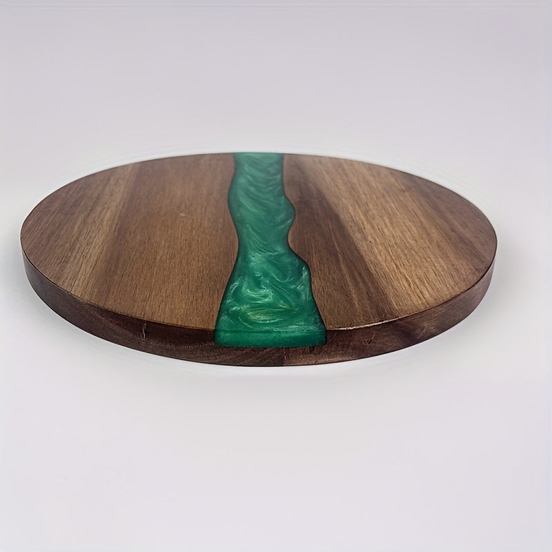 Petite planche à découper ronde en acacia — 25 cm de diamètre