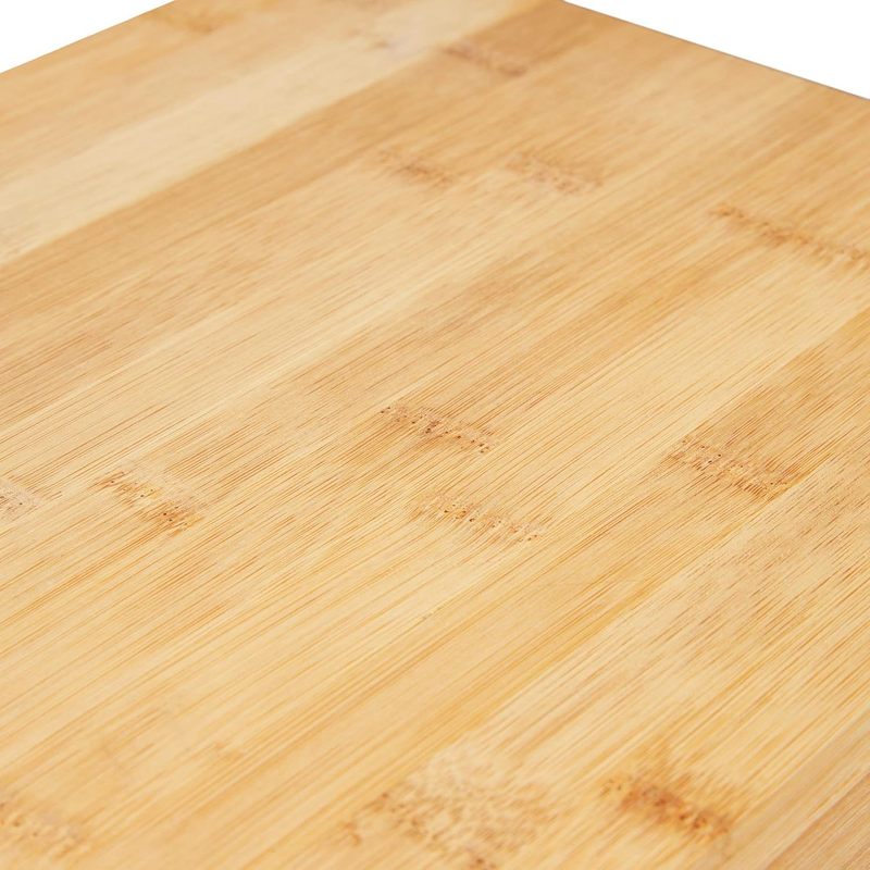 Petite planche à découper en bambou avec bac — 26 cm de diamètre
