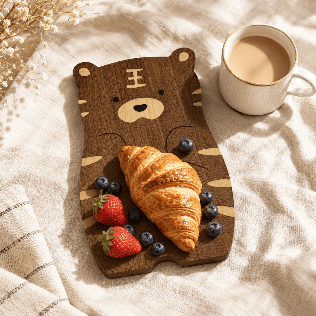 Planche à découper en bois pour service et plateau