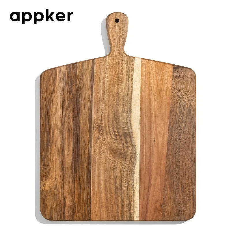 Planche à découper en acacia à poignée — 43,2 x 33 cm
