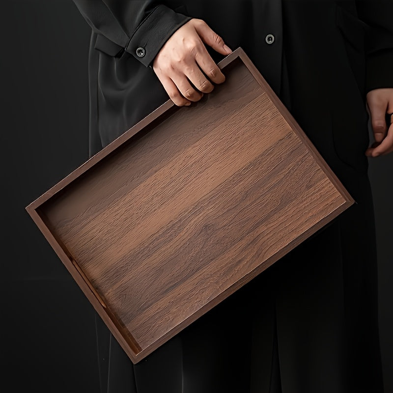 Plateau décoratif en bambou — 38 x 26 cm