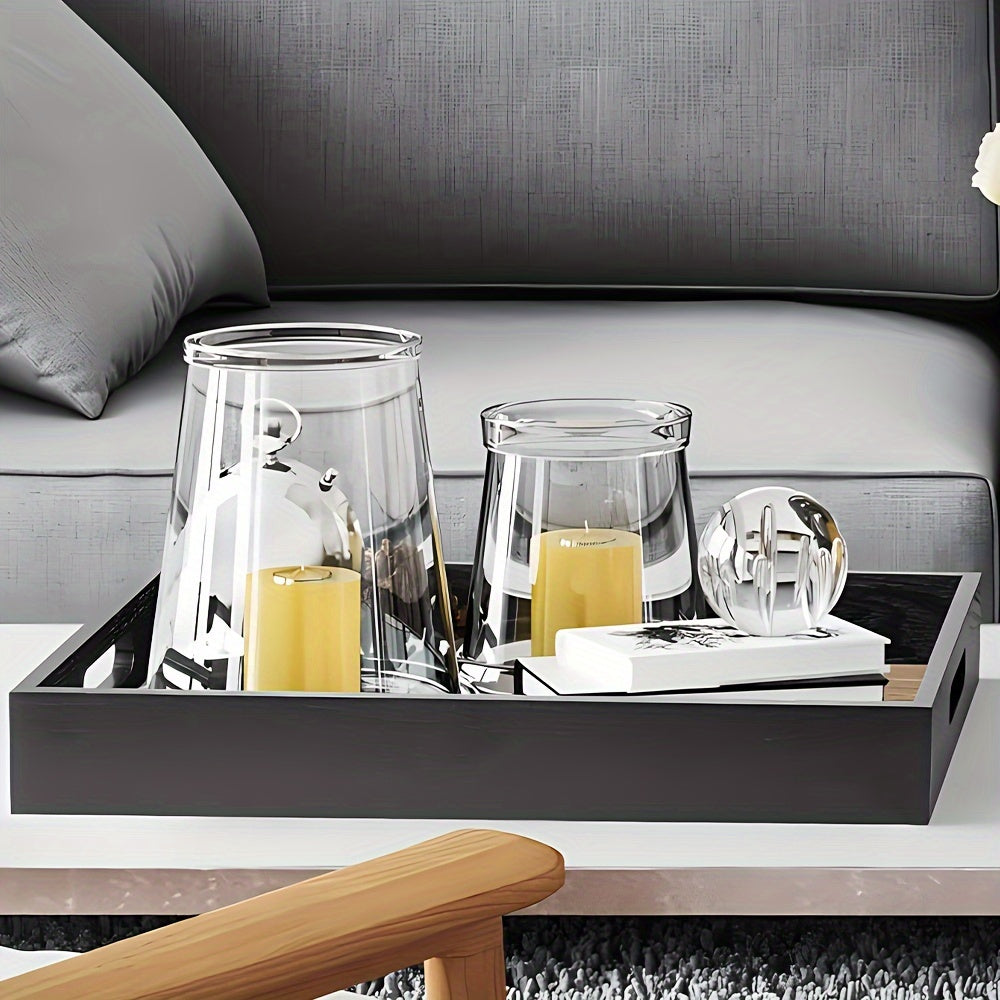 Plateau de service en bambou avec support pour service et plateau multifonction