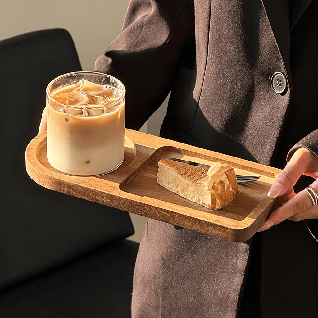 Plateau de petit-déjeuner en acacia
