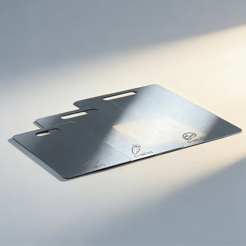 Planche à découper en titane avec support — lot de 4, 34 x 23 cm