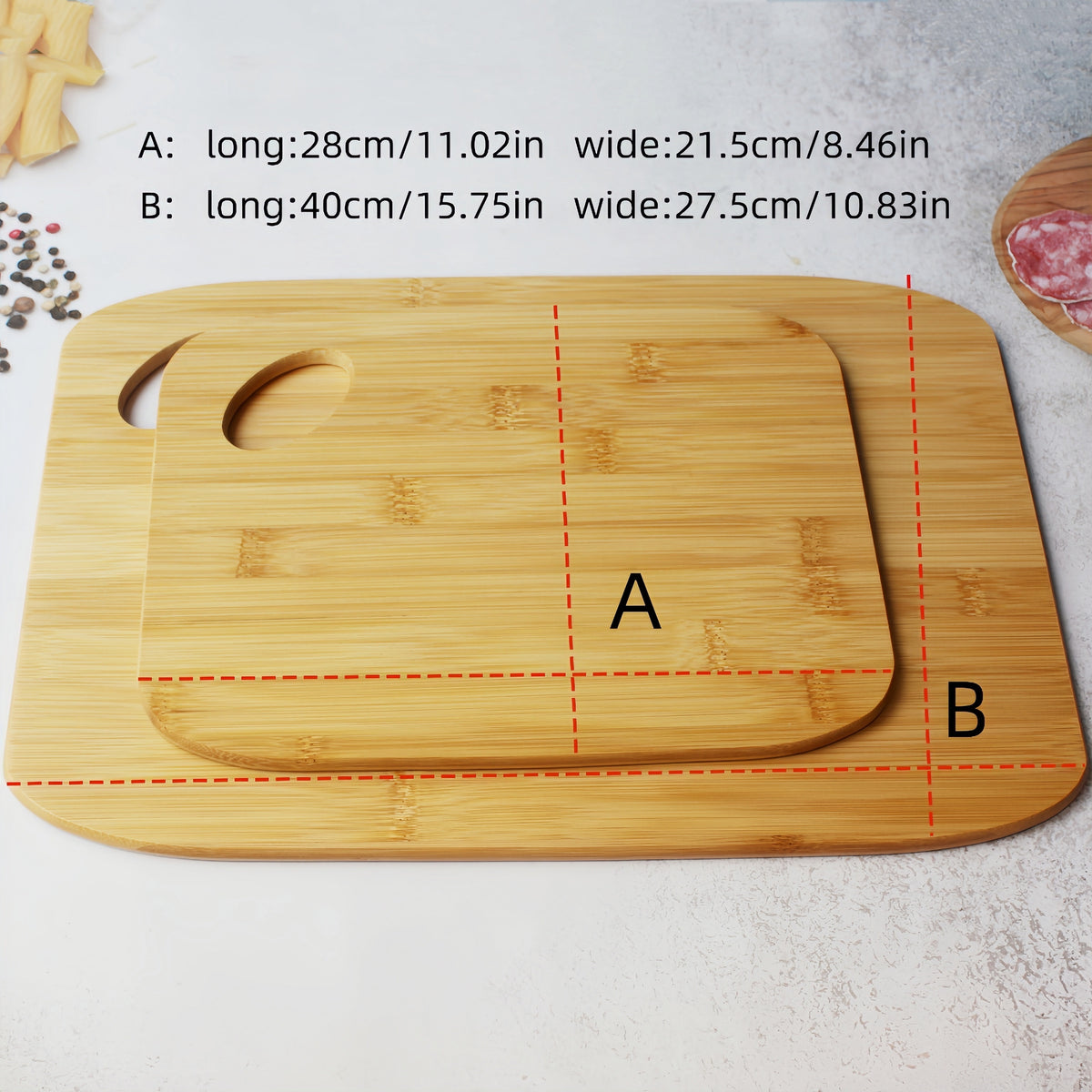 Planche à découper en bambou — 40 x 27,5 cm