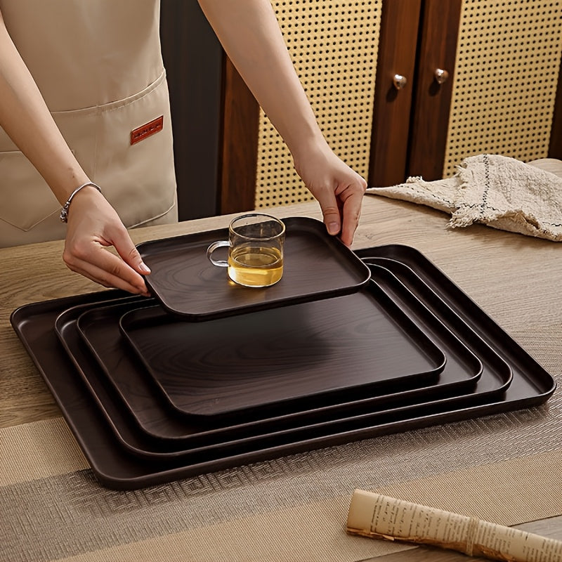 Plateau de service en plastique — lot de 5