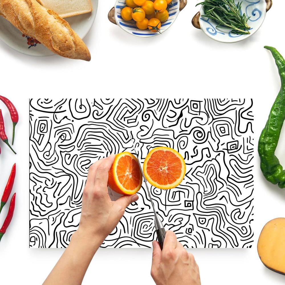 Planche à découper en verre antidérapante